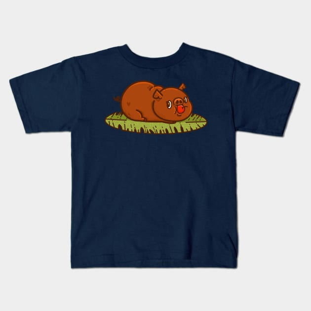 Lechon Kids T-Shirt by Fluffymafi
